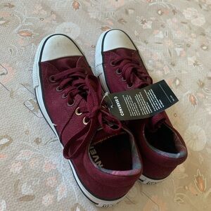 Converse Burgundy Sneakers- Brand New